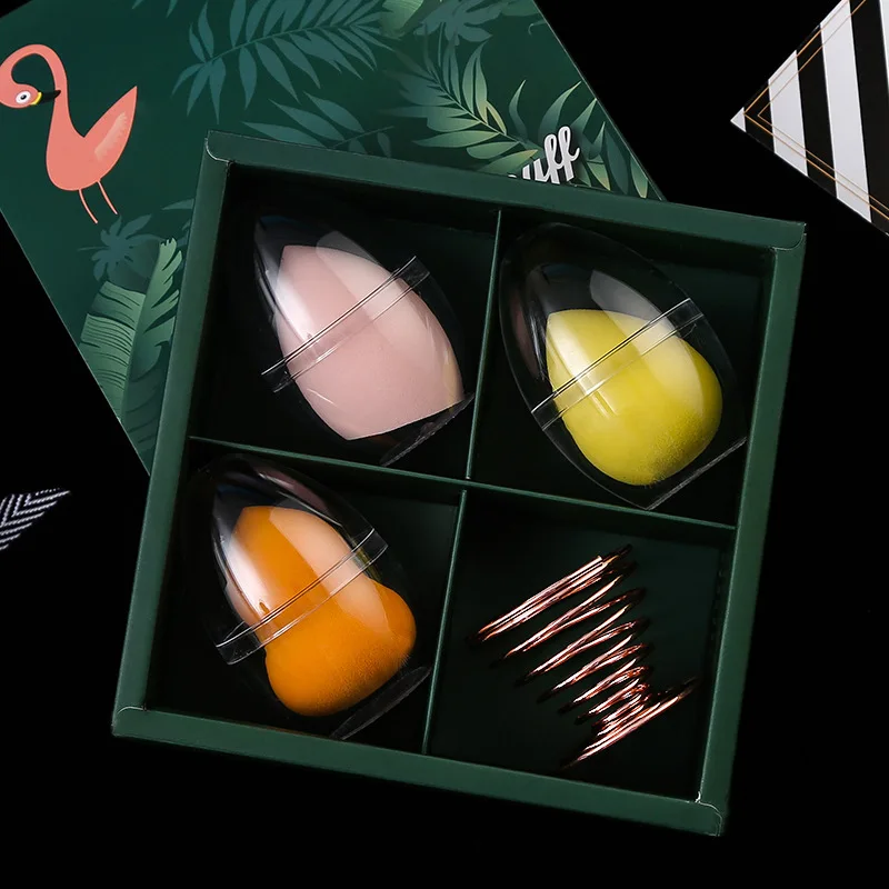 

Makeup Sponge Professional Cosmetic Puff Gift Set with Holder Water Drop Gourd Make up sponge Blender Rack Drying Stand Holder