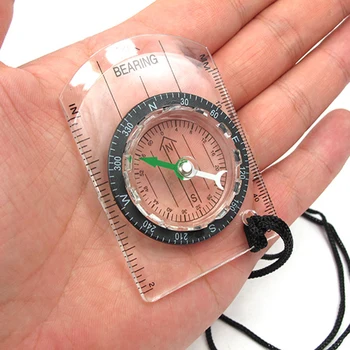 

Portable Bussola Brujula Baseplate Ruler Map Scale Camping Hiking Compass Emergency Outdoor Survival Gear