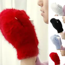 Woman Gloves Winter Mittens Student Korean Cartoon Cute Dongdaemun Rabbit Wool Gloves Warm Outdoor Sports Gloves