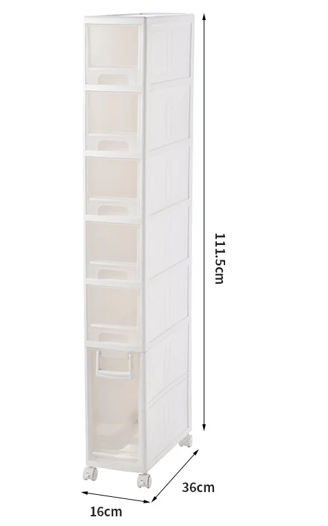 16 см хранилище шкаф с выдвижными ящиками щелевая полка кухня туалет пластиковые ящики отделка трещина шкаф ящик разделитель Органайзер - Цвет: 36x16x111.5cm