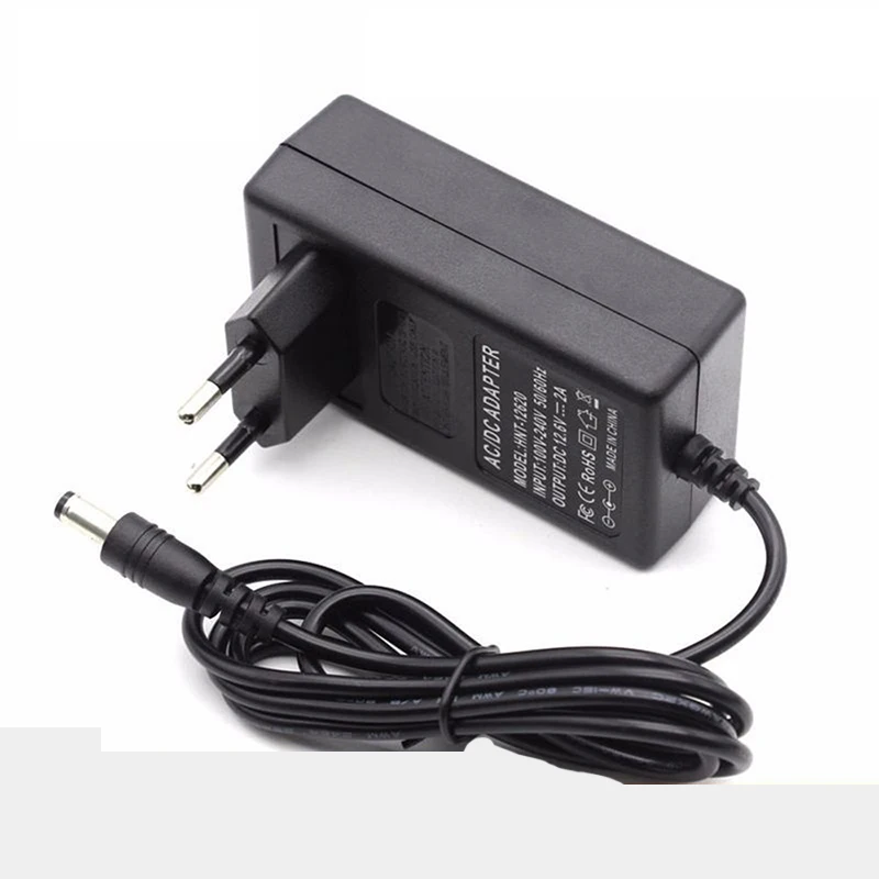 

12.6V 2A Lithium Battery Charger EU/US Plug 12.6 V Charger 3 Series Li-ion Battery Polymer Smart Charger 18650 Battery Pack