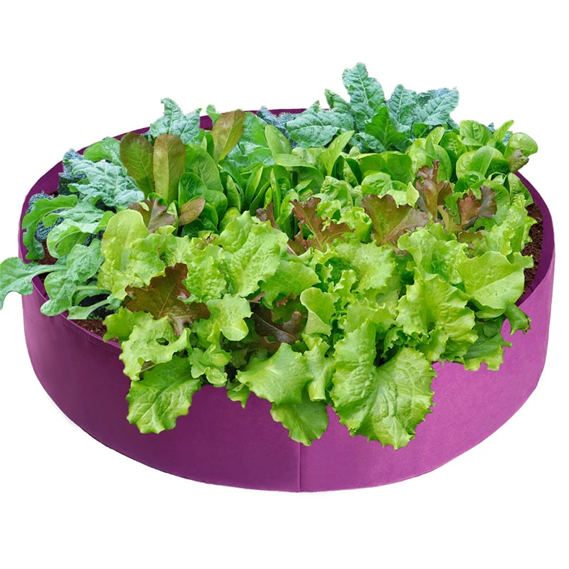

1pcs Round Felt Fabric Vegetable Growing Bag Garden Planter Breathable Vegetable Box Nursery Production Planting Grow Bag