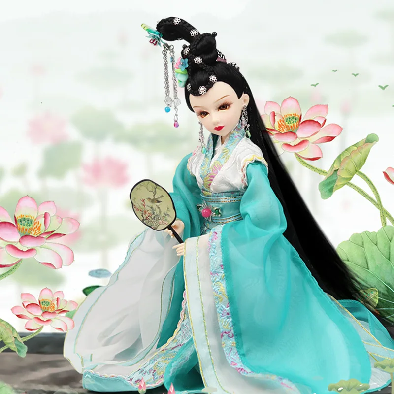

chinese Style Song Dynasty Female Ci Poets Doll Li Qingzhao Doll Toy With Ancient Clothes Exquisite Headdress For Children ZL849