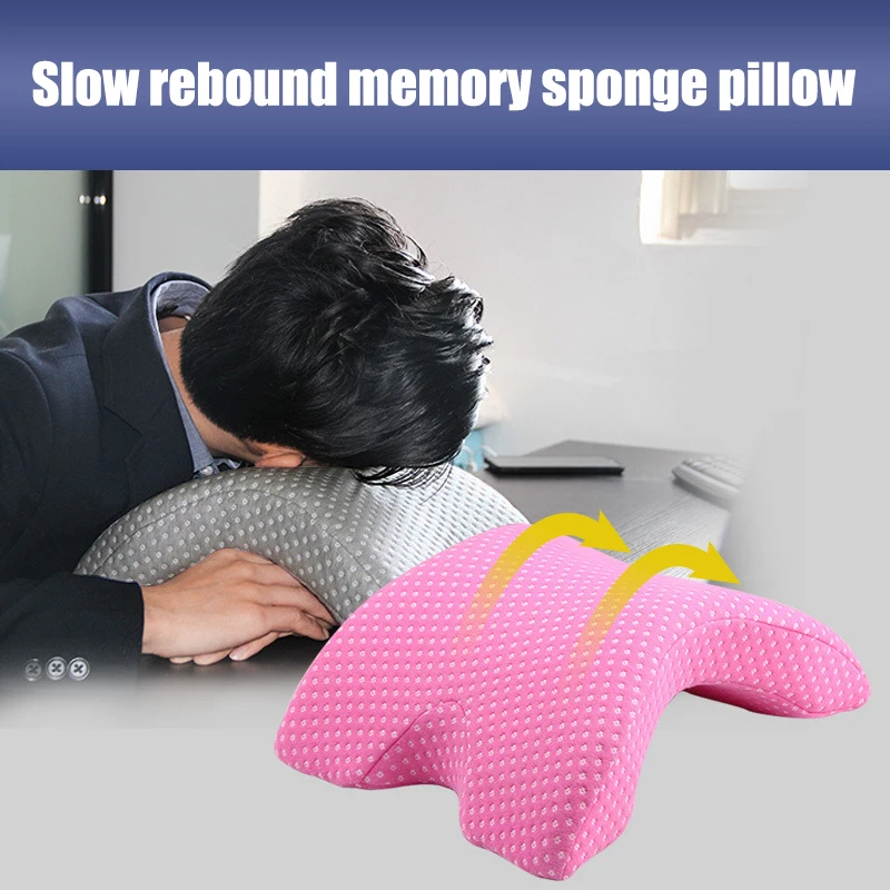 Slow Rebound Memory Foams Pillow Multifunctional Nap Sleeping Pillow No