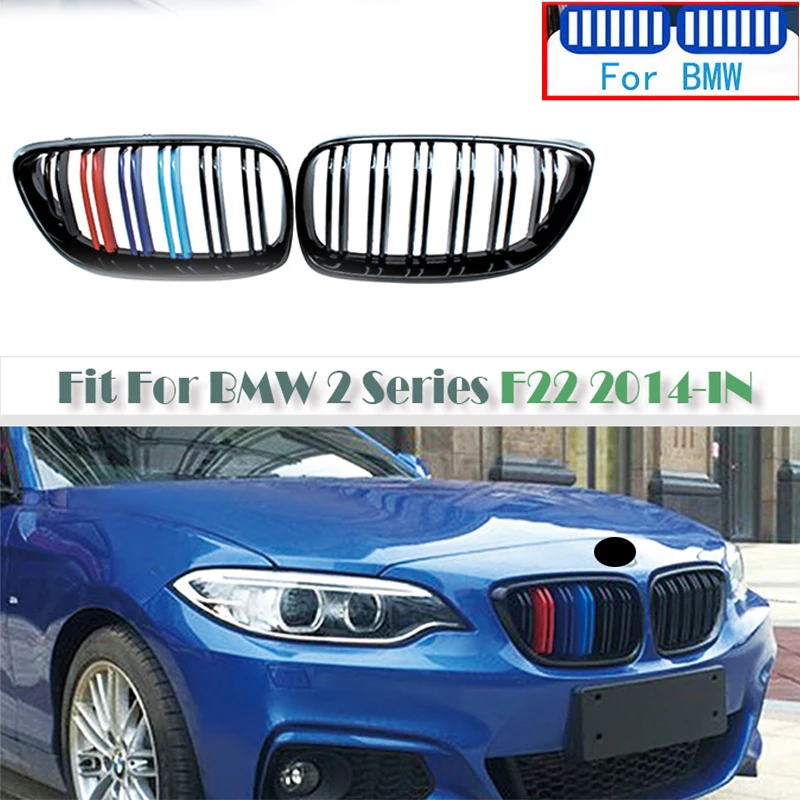 Car Front Bumper Racing Grills Grill Grilles Replacement For BMW 2 Series F22 F23 F87 M2 220i 228i M235i M240i F30 M Performance |