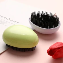 Mini Hair Brush Egg Shape Hairbrush Anti Static Styling Tools Hair Brushes Detangling Comb Salon Hair Care Comb For Travel