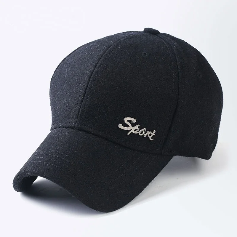 Baseball Caps Winter Big Size Baseball Cap Man Big Head Wool
