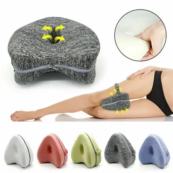 

Pregnancy Orthopedic Pillow for Home Sleeping Memory Foam Knee Leg Cushion Relief Sciatica Hip Portable with Pillowcase