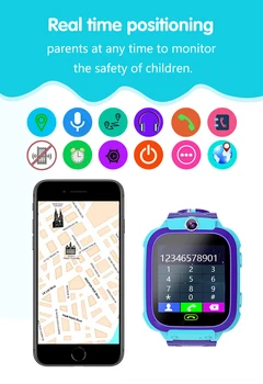 

Q12 Smart Watch Anti Lost SOS Smart Watches Cool Wear Clear Call For Children Smart Watch Support Sport Baby Waterproof