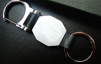 

PU Leather key chain MB Key Rings with Snap hooks Key Chain Zinc Alloy Material Climbing Accessories