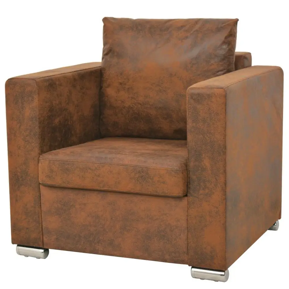 

2019New Arrival Armchair 82x 73x 82cm Artificial Suede Leather For Bedroom Living Room Soft Chair Decorative Chair Lounge Chair