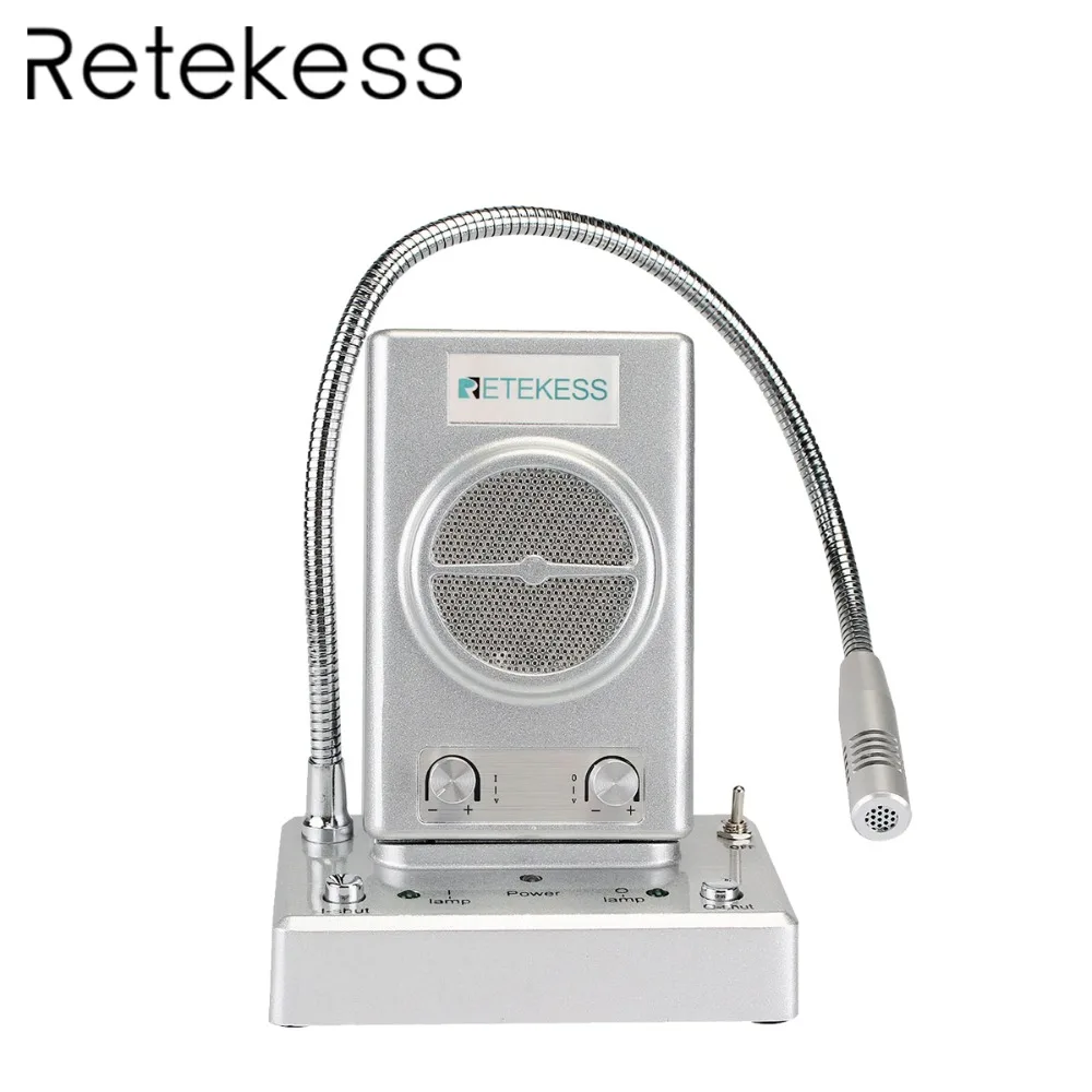 RETEKESS 3 Вт двойной способ окна счетчик домофон системы для бумаг компании банк офис магазин станция F4499