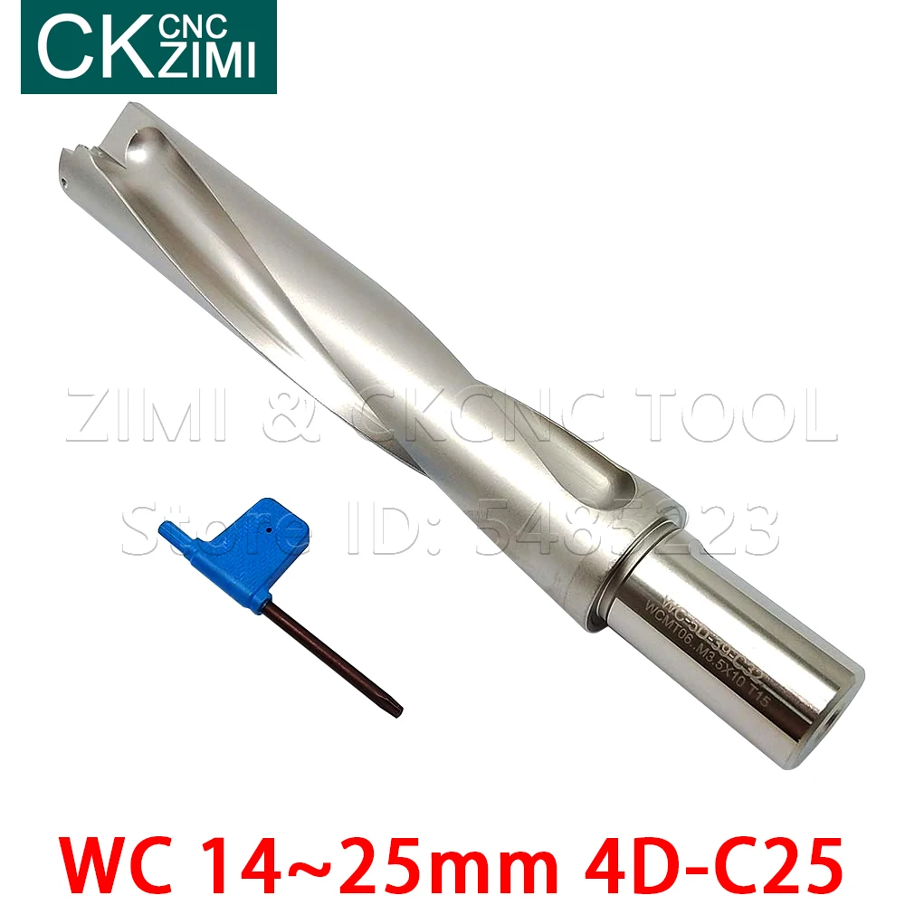 drill bit U Drill 4D WC SP C25 14 15 16 17 18 19 20 mm Indexable Insert