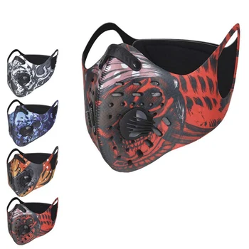 

Cycling Face Mask Skull Printed Windproof Breathable Mouth Masks Protection Outdoor Sportswear Accessories