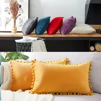 Nordic Style Velvet Lumbar Waist Throw Cushion 3