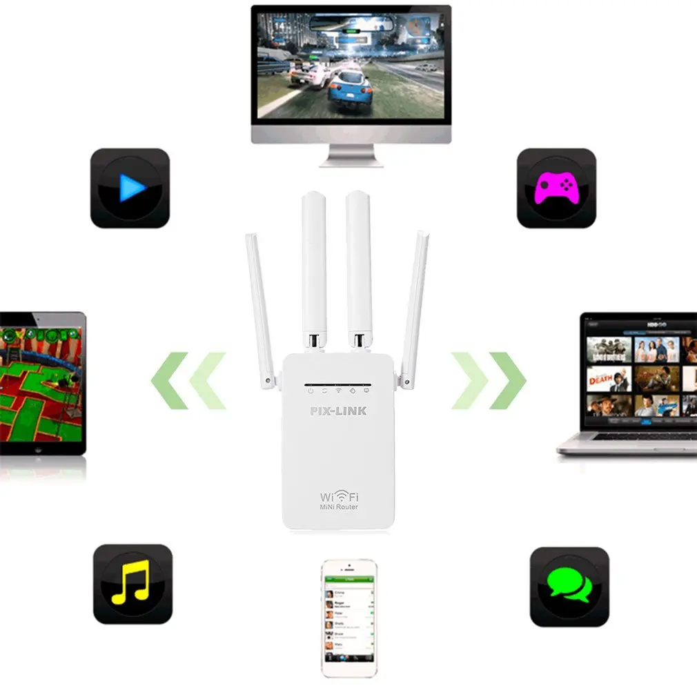 Antenna WIFI signal amplifier wireless repeater wireless road wireless routing Repeater Support router