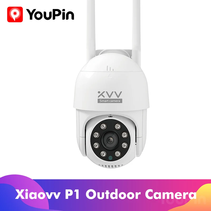 Наружная камера YouPin Xiaovv P1 Поворотная веб 1080P 270 PTZ с Wi Fi камеры наблюдения