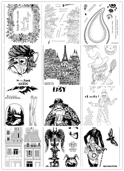 

11x16 Magic fairy castle Transparent Clear Silicone Stamp/Seal for DIY scrapbooking/photo album Decorative card making