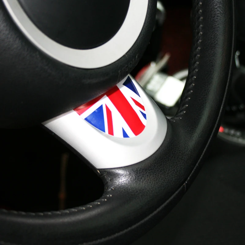 1 шт. клейкая наклейка на рулевое колесо Union Jack для мини куперов JCW R55 R56 R57 R60 R61