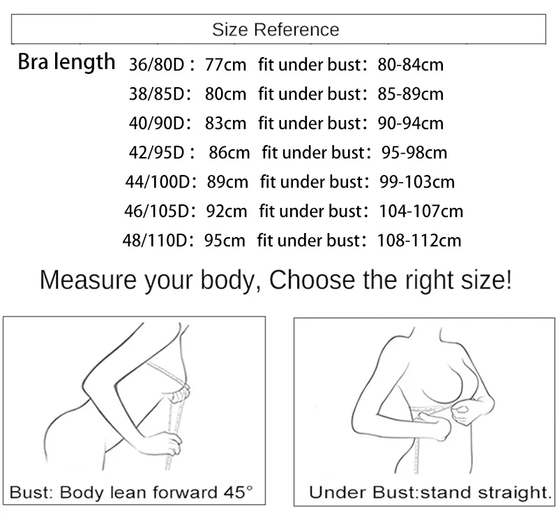 Yenlice Bra Plus-Size Sexy Fashion womens bra thin lace comfortable bra Wireless bralette 36 38 40 42 44 46 D cup push up bra 3