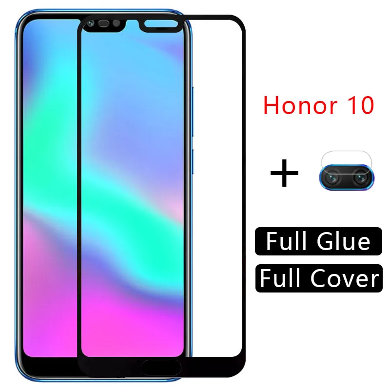 

case on honor 10 cover tempered glass screen protector coque for huawei honor10 honer camera lens film huawey 5.84 phone global