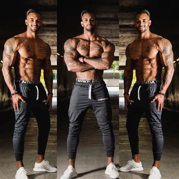 

Brand 2019 NEW GYMS Mens Joggers Pants Fitness Casual Fashion Brand Joggers Sweatpants Bottom Snapback Pants Men LMYF 2