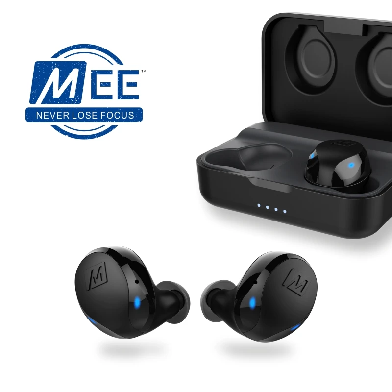 Оригинальные беспроводные наушники MEE x10 tws Hi Fi IPX5 bluetooth 5 0 с чехлом для зарядки PK M6
