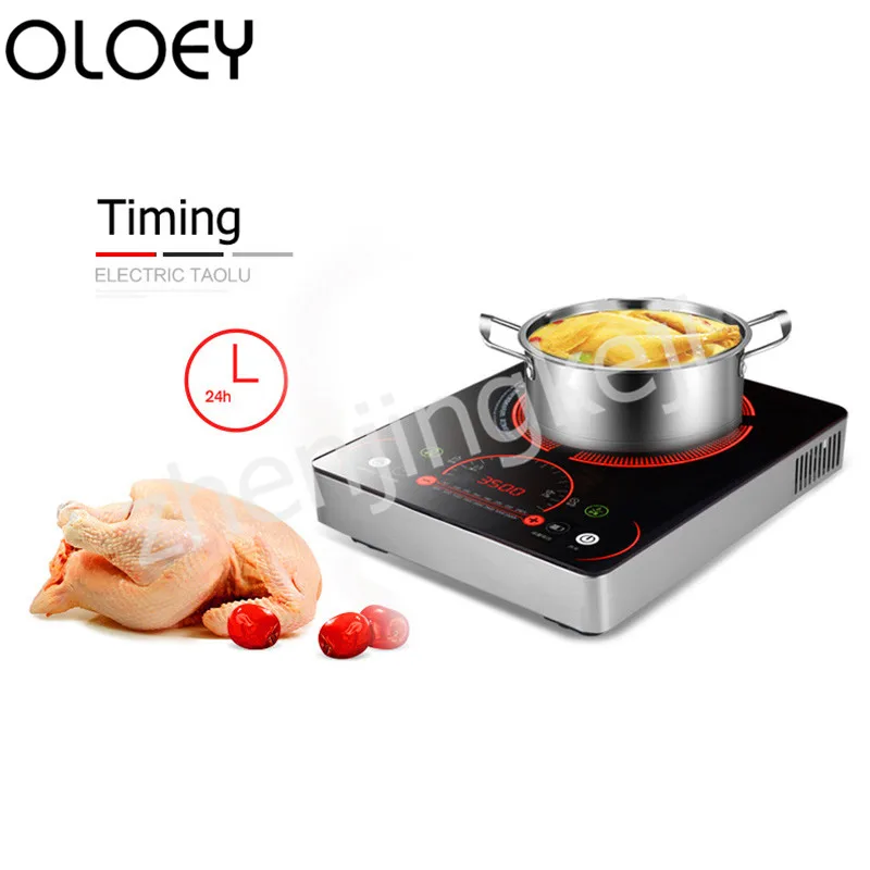 3500w Induction Cooker Home Smart Hot Pot Touch Screen Induction Cooker High Power Stir fry Multifunctional 24 Hours Timing