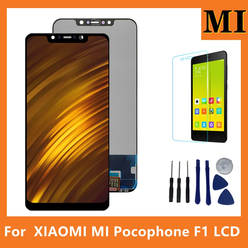 

6.18" For Xiaomi Mi Pocophone F1 LCD Display Touch Screen Assembly Digitizer For POCO F1 LCD Display Replacement Parts