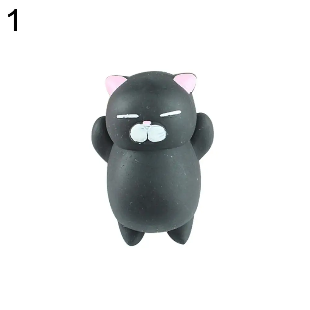 Suaninxi Pinch Angry Cat Cute Pet Toy Decompression Artifact Vent Toy Cat-Shaped  Stress Relief Balls Squeeze Toys Holiday Kids Gift. (Black) : :  Toys