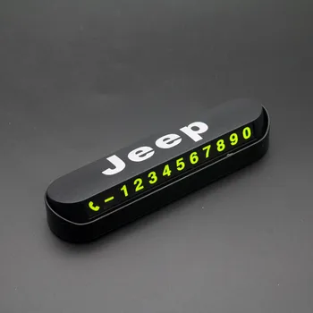 

Car Styling Temporary Parking Card Phone Number Card Plate Park Stop For JEEP compass renegade cherokee kl patriot wranglert
