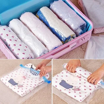 

Reusable Vacuum Seal Bags Vacuum Seal Bags for Clothes Pack Of 8 Space Saver Storage Bags Jumbo Size Vacuum Storage Bags Measuri