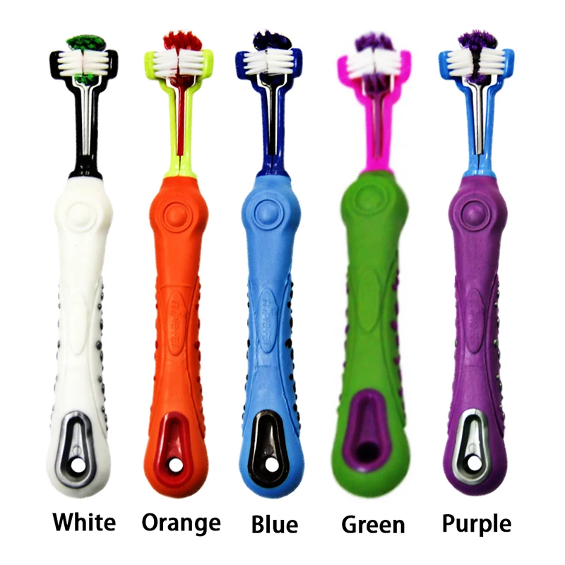 

Pet Dog Toothbrush Multi-angle Cleaning Tooth Bad Breath Tartar Teeth Care Tool Brush for Dog Cat Oral Care Goods Dropship