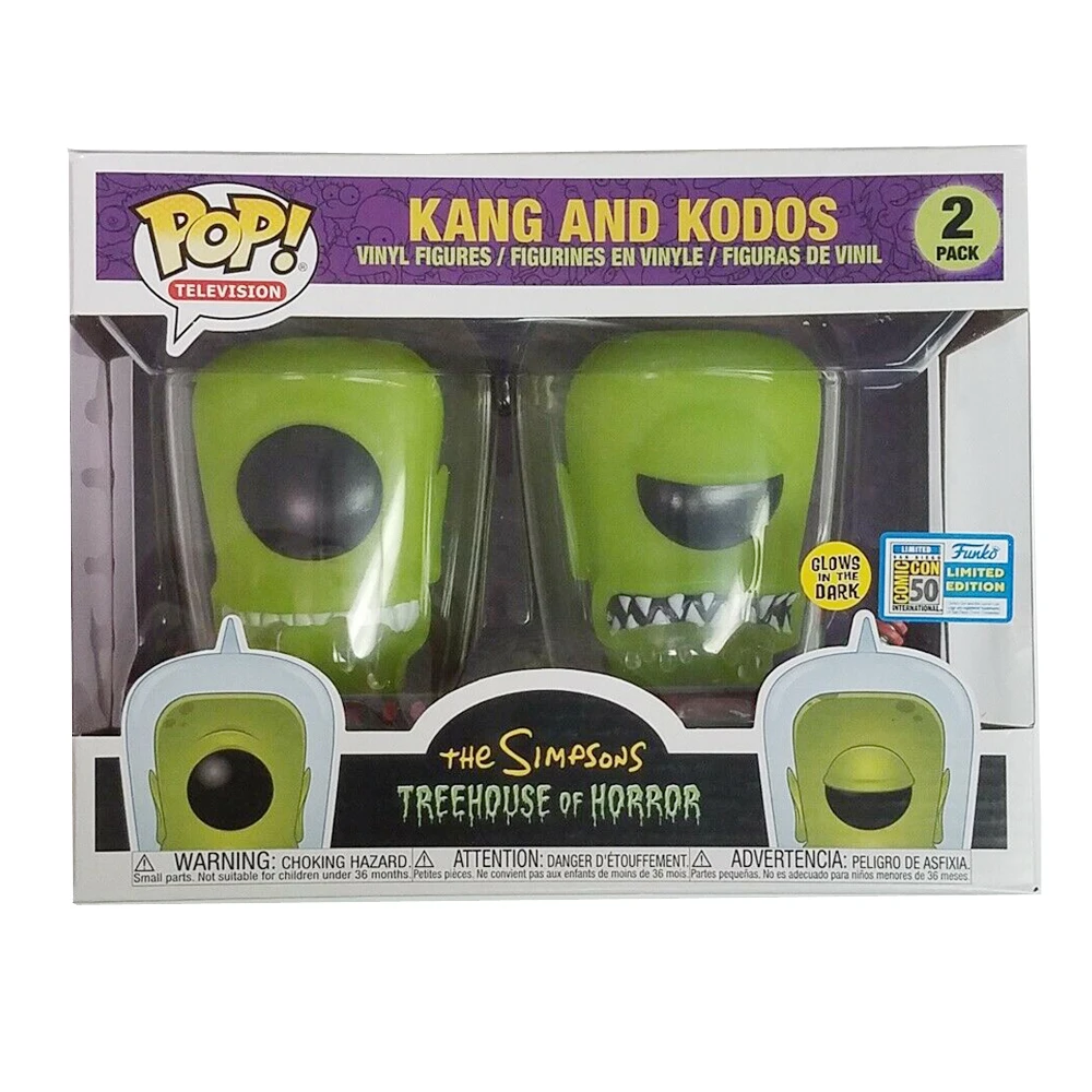 Funko POP The Simpsons Treehouse of Horror Kang and Kodos светится в темноте виниловые Фигурки