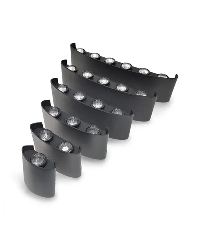야외 방수 LED 벽 조명, 모던 북유럽 스타일 실내 벽 램프, 거실 베란다 정원 램프, 2W, 4W, 6W, 8W, 10W, 12W 2