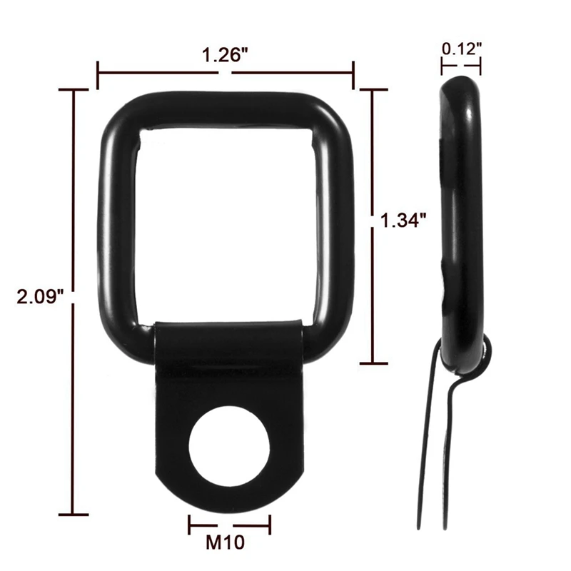 Anelli Di Ancoraggio A D Per Jeep Wrangler - Set 4 Pezzi In Lega Alluminio, Per Reti E Cinghie - Foto 8