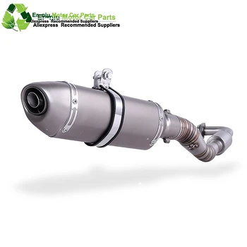 

Motorcycle Exhaust Slip-On Full System Modified Front Middle Link Pipe Muffler With Stciker For yamaha NVX155 NVX 155 Aerox155