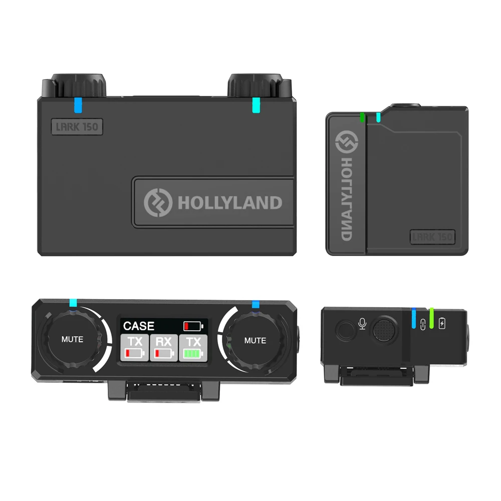Hollyland LARK 150 Solo 2.4G Wireless Video Microphone System with