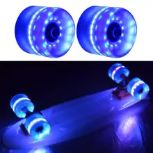 

1 Set Roller Skate Wheels Luminous Fast Rotating LED Sliding Skate Wheels Replacement Transparent Luminous Wheel for Skating