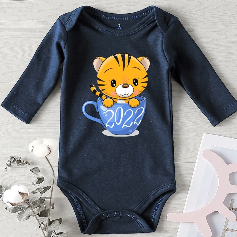 baby clothes cheap Kids' Things Baby Boy Winter Clothes Toddler Girl Winter Jumpsuit Long Sleeve Baby Bodysuit for Newborns 2022 Cartoon Tiger baby clothes cheap