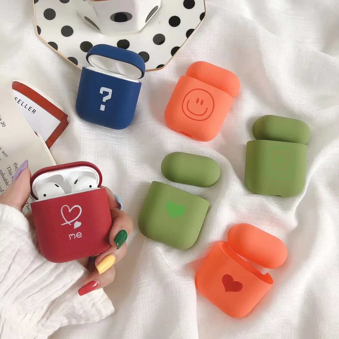 

Wireless Earphone Case For Airpods2 Case Silicone Accessories For Airpods 2 Cute Cover For Air Pods Protection Charging Hole Bag