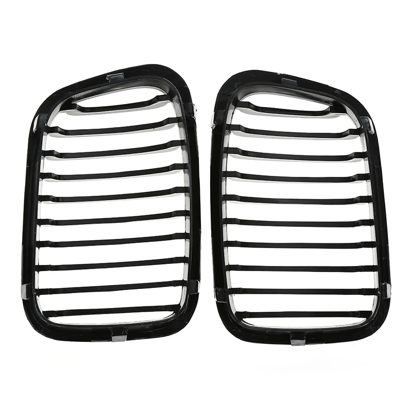 New 2pcs Glossy Black Car Front Right and Left Grill For BMW E46 4D 3-Series 1998-2001 328i 330i Car accessories Car styling