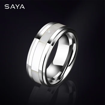 

Couple Rings, Personality Tungsten 8mm Width Men Rings, Fashion Jewelry for Wedding, Customized, Free Shipping