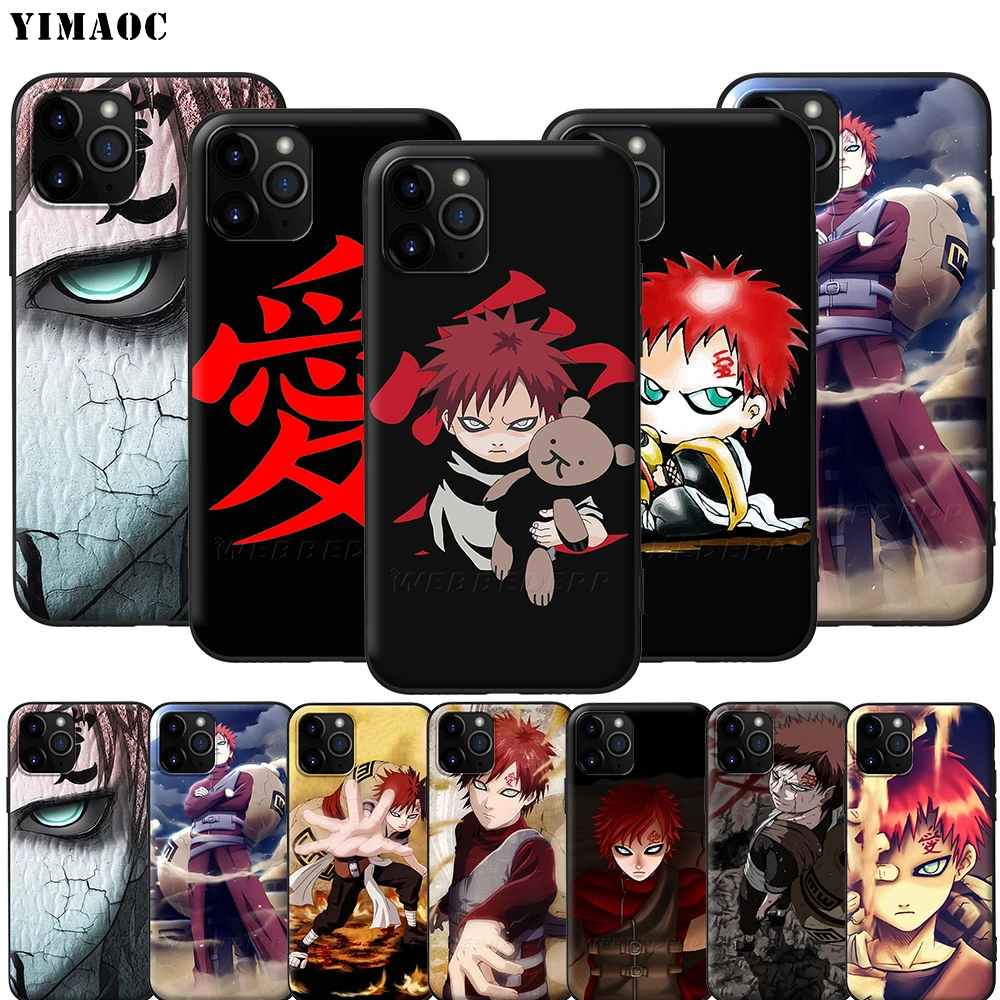 Мягкий силиконовый чехол YIMAOC Naruto Gaara для iPhone 12 Mini 11 Pro XS Max XR X 8 7 6 6S Plus 5 5S SE|Бамперы| |