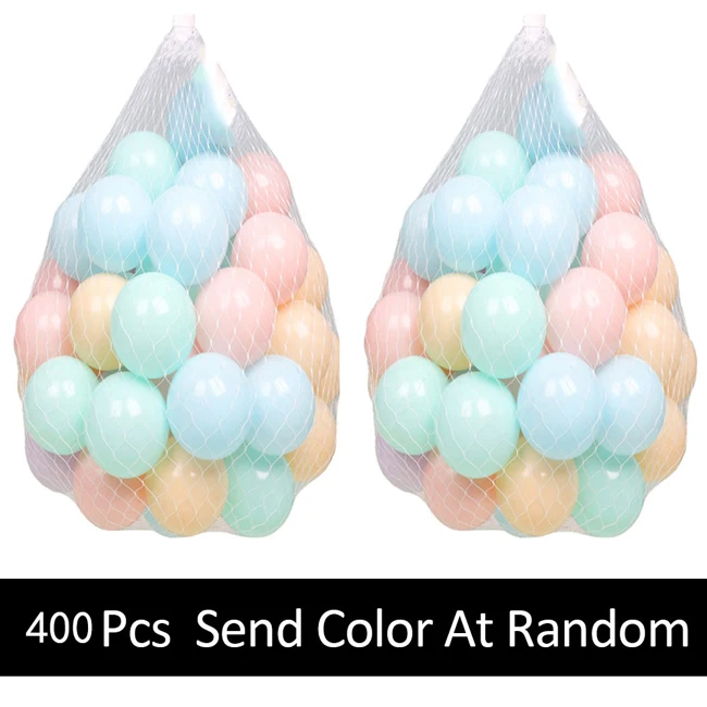 400 шт Пластиковые океанические шарики, экологически чистые разноцветные мячи, забавные детские мягкие игрушки для купания, водный бассейн, Океанский волнистый шар диаметром 5,5 см - Цвет: WJ3251H