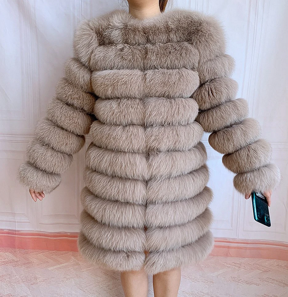 PROD 1005002707135122 2021 winter warm women coat natural fox fur coat
real fox fur women jacket fox fur coat Long Sleeve detachable 4IN1 long
coat