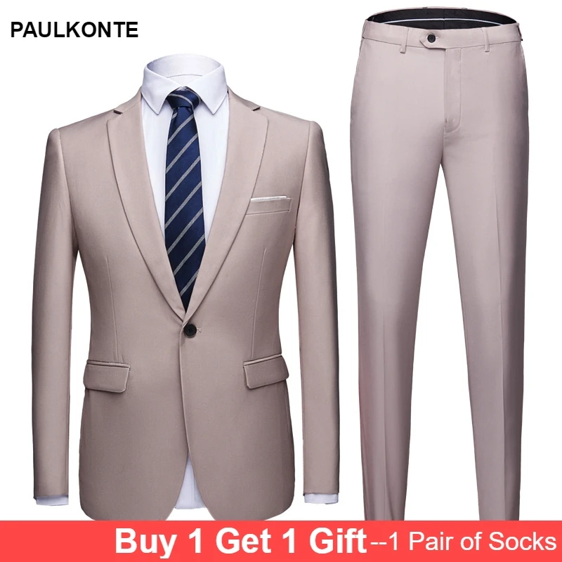PAULKONTE mostly male dress jacket High Quality Business Fashion Classic Multi Color Men's Hosting Banquet suit jacket for men PAULKONTE mostly male dress jacket High Quality Business Fashion Classic Multi Color Men's Hosting Banquet suit jacket for men