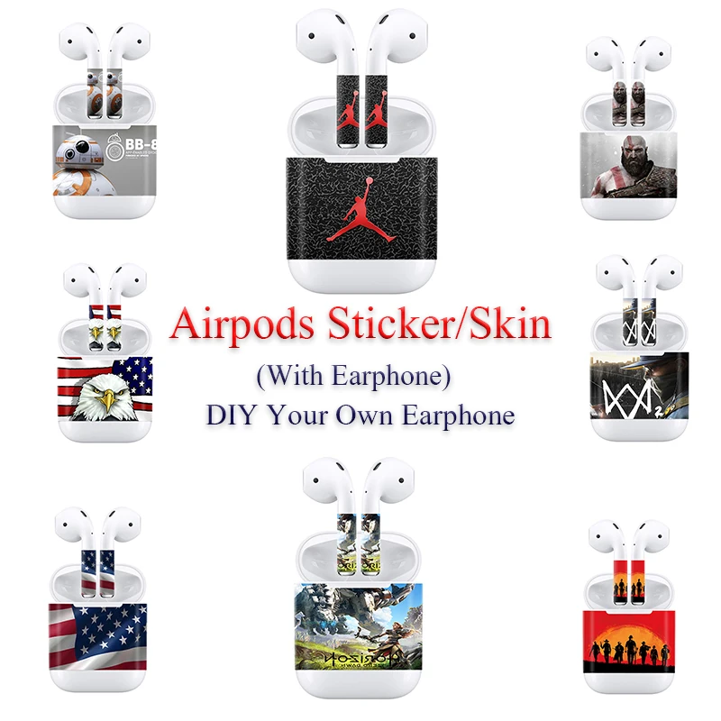 

13 Colors 3M PVC Material Decals for Apple Earphone Airpods Waterproof Proctective Sticker Skin