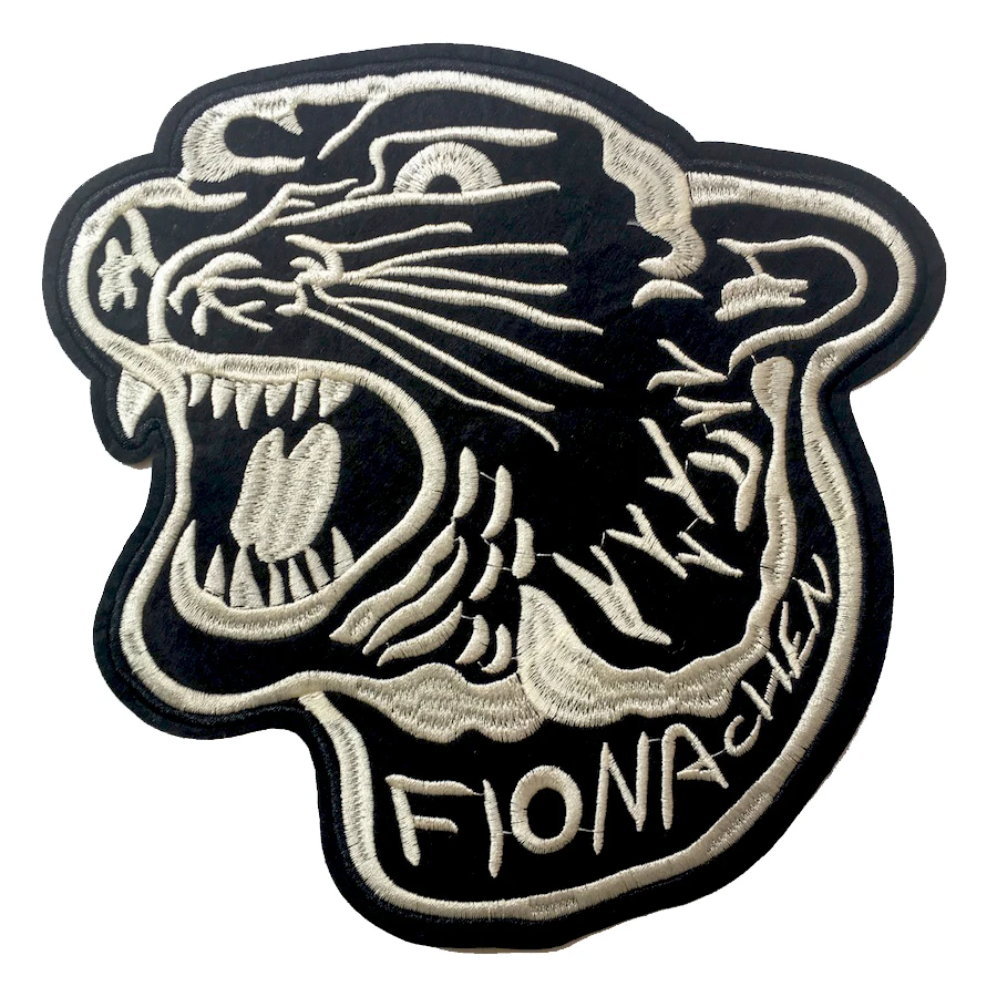 

Large Black Big Cat Embroidered Patches Iron on Sewing Parches for Clothes Applique Embroidery DIY Crafts Sticker 1Piece CXBT104