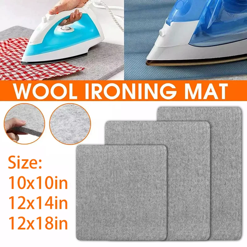 Wool Ironing Mat - 14in x 14in